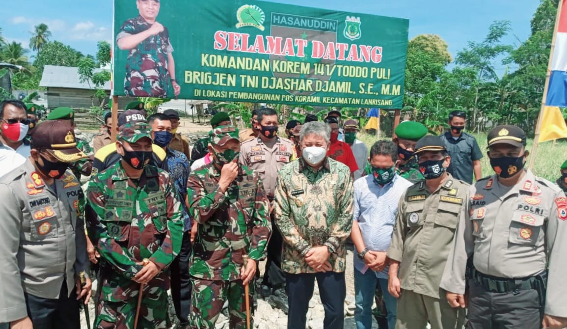 Bupati Pinrang bersama rombongan Danrem 141 Toddopuli InsanNews.id