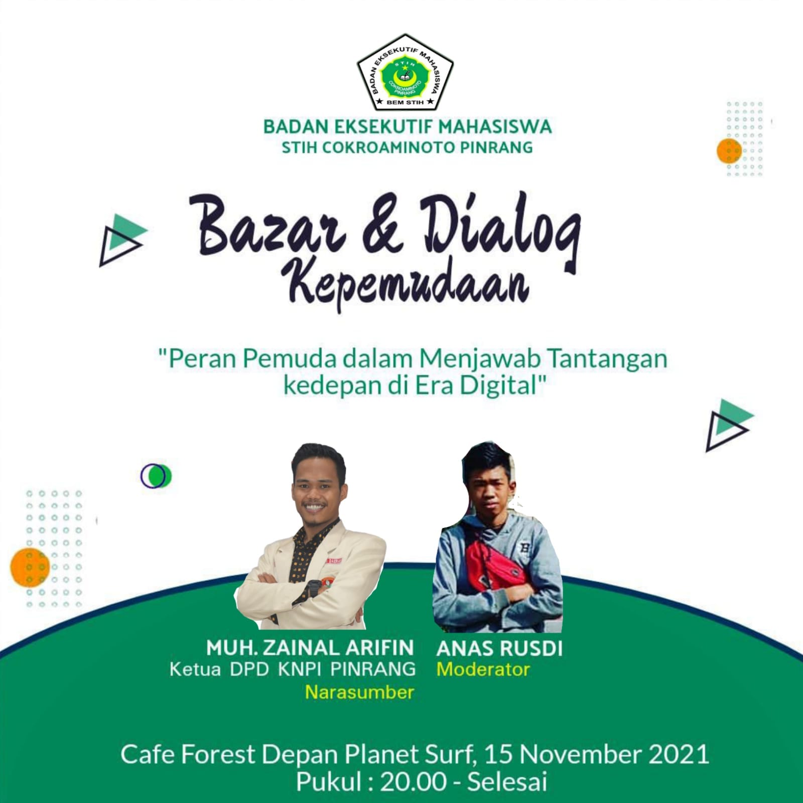 BEM STIH Cokroaminoto Pinrang Gelar Bazar dan Dialog Kepemudaan | InsanNews InsanNews | Inspiratif dan Terpercaya